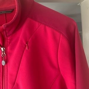LL BEAN SKI COLD JACKET LINED LARGE RASPBERRY